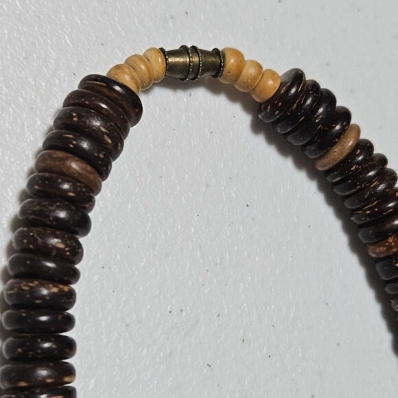 Handmade African Safari Wooden Zebra Giraffe Beaded Necklace Hand Carved Animal - Picture 7 of 7